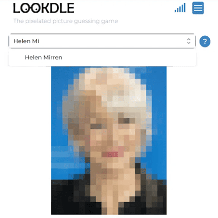 Lookdle game