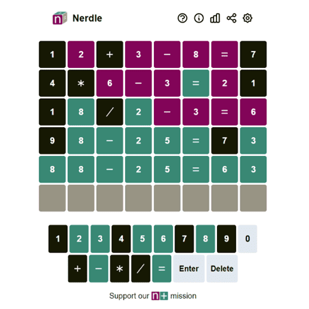 Nerdle game