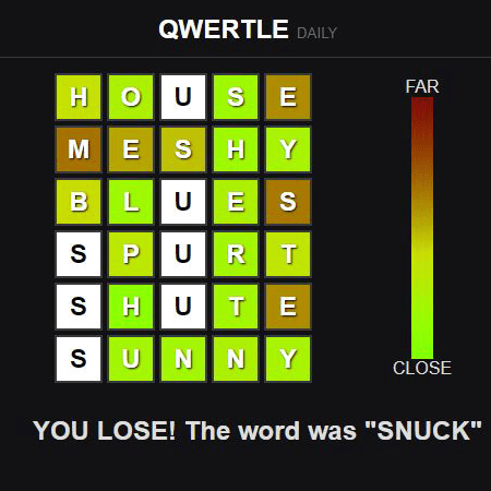 Qwertle game