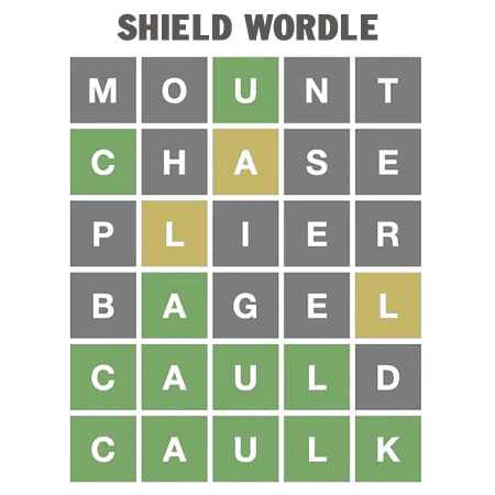 Shield Wordle game