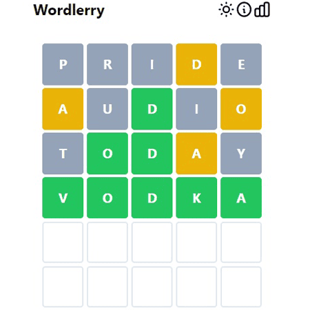 Wordlerry game